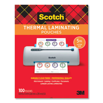 Scotch™ Laminating Pouches, 5 Mil, 5" X 7", Gloss Clear, 20-pack freeshipping - TVN Wholesale